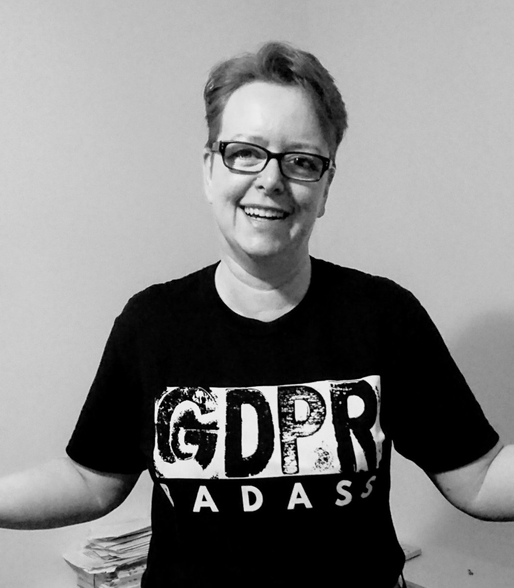 hrontap's tweet image. Well what else do you wear when you're about to run a webinar to train your HR clients in GDPR? Courtesy of copingwithgdpr.com (thank you @daniel_barnett ... I think! :D) #gdprbadass