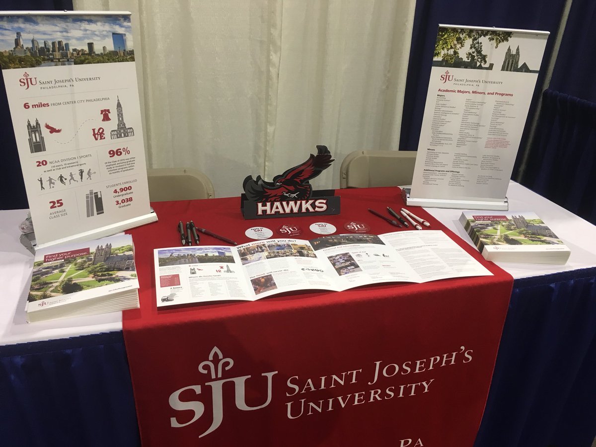 SjuJordan's tweet photo. Hey Rhode Island!! I’m at the Providence @NACACFairs right now! Come say hi and learn about #sju https://t.co/POLNHOnxxA