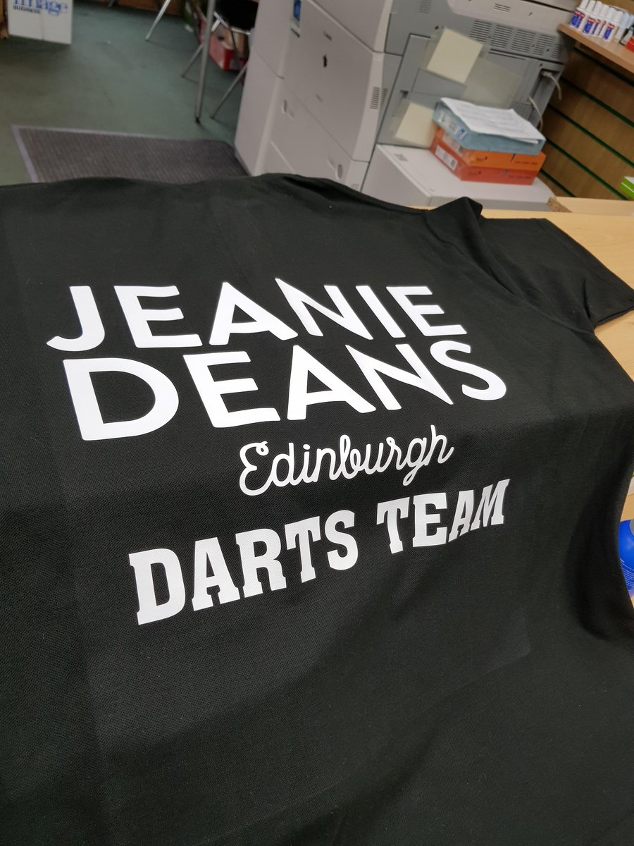 New Tshirts for a local darts team - With our sponsorship logos 
#sponserships #localbusiness #jeaniedeans #darts #business #local business