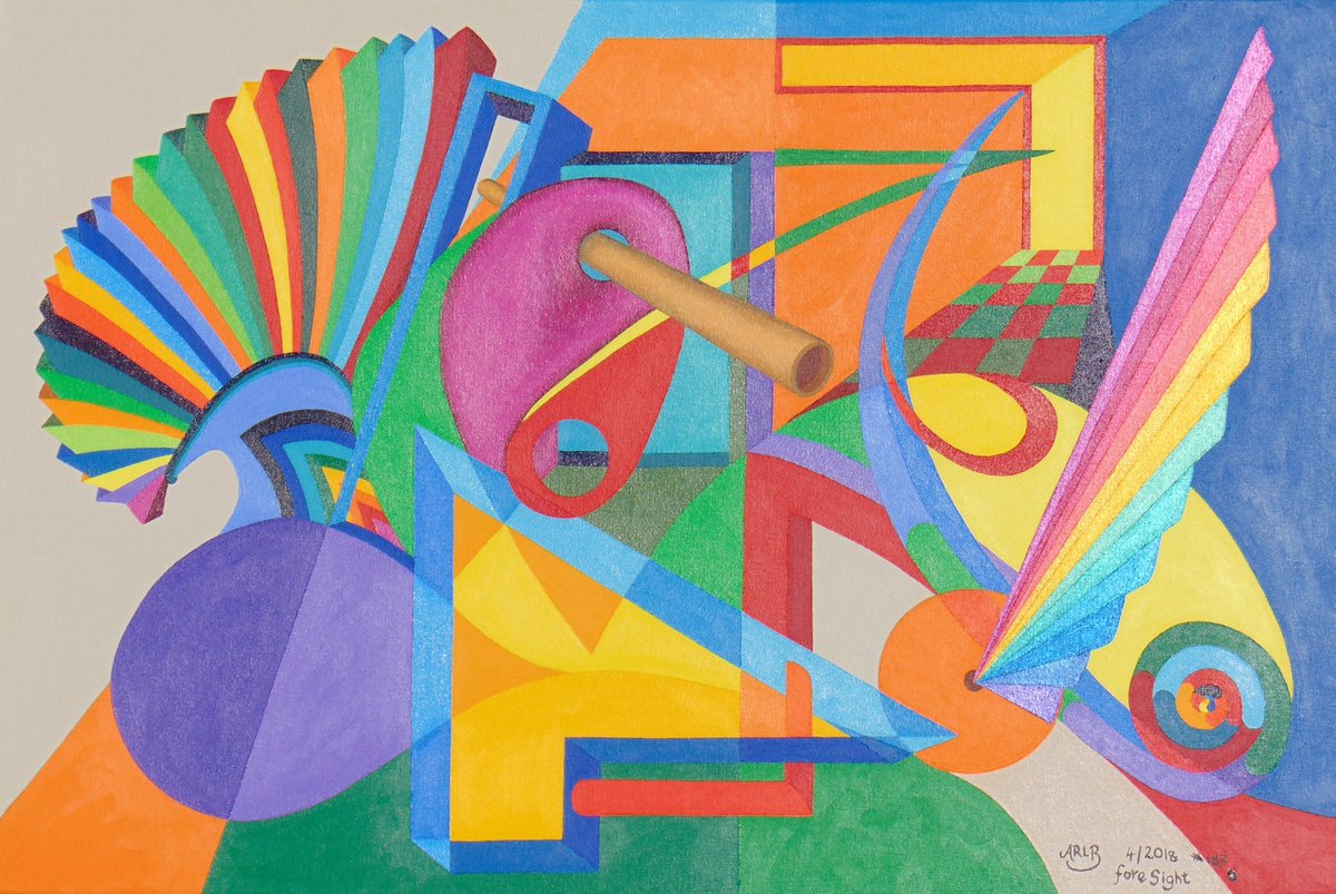 Just completed title : Fore Sight, Number 187 acrylic on stretched canvas size 30x20x3/4 inches