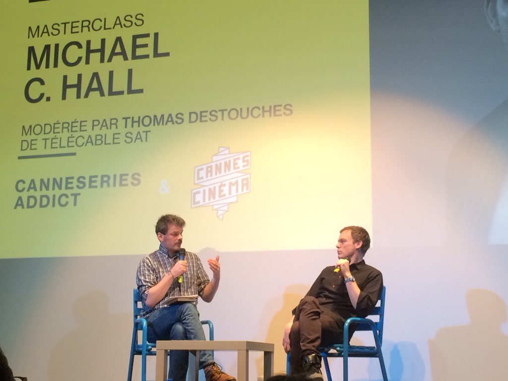 dadadormesson's tweet photo. Merci à @CANNESERIES d’avoir organisé ce #MasterClass avec Micheal C.Hall. Qu’il est bon de profiter de cette proximité pour pouvoir avoir des réponses à nos questions. #MichealCHall #safe #CANNESERIES #CANNESERIESAddict #CotedAzurFrance #dexter https://t.co/okSiExhKSu