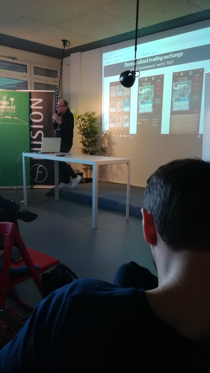 GenevaDUG's tweet photo. @NicolasSierro at @GenevaDUG #devchain presenting gaming on blockchain! :-) @cbroillet https://t.co/iBL5a3j8F0