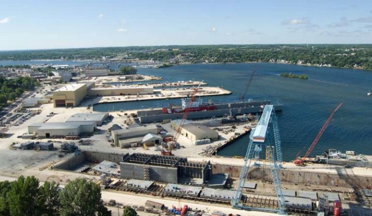 FincantieriMG's tweet photo. Fincantieri Bay Shipbuilding is one of the main US builders of merchant ships (including tugs, barges &amp; offshore support vessels) and the leader in repair &amp; conversions in the Great Lakes region. Stop by booth 1339 for details on our ship production @SeaAirSpace #SAS2018 https://t.co/uFWyJm661s