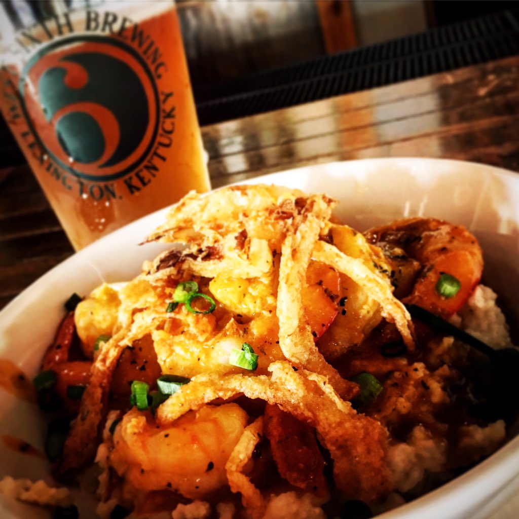 BEERchitect's tweet photo. It's officially shrimp & Wild Ale season! @westsixth "Sixfold I" & @smithtownlex "Shrimp & Grits" #perfectpairing #beerandfood #wildale #shrimpandgrits #southernfood #kybeer #kyfood #foodporn #craftbeer #beer #kentuckykicksass #sharethelex #hiccup #drool! https://t.co/KbWZOxvc1s