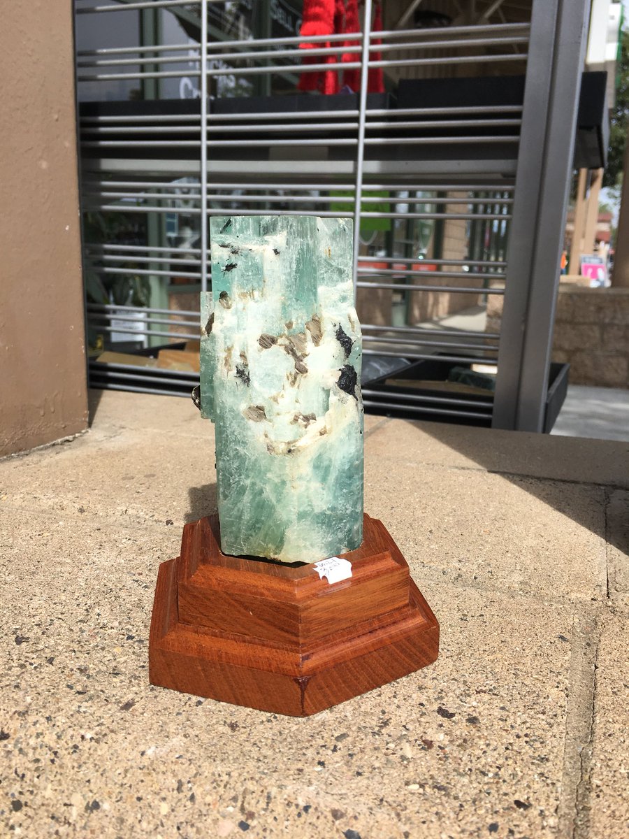 ILoveRocksSLO's tweet photo. Whose obsessed with aquamarine? 🙋🏼‍♀️ well this piece here is absolutely stunning. Just look at the way is sparkles in the light... come in and check it out. Oh and did I mention we have a 25% off table now in the back. #iloverocks #slo #cambria #stones #rocks #jewlery https://t.co/DwoPHQAMDC