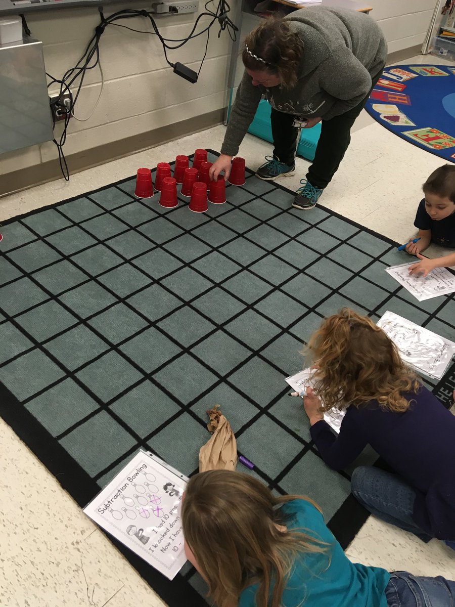 TamaraLNugent's tweet image. Substraction Smash, Subtraction Bowling...it’s all fun and games and learning!  @StMaryHuskies #RenewedMathStrategy #StudentEngagement