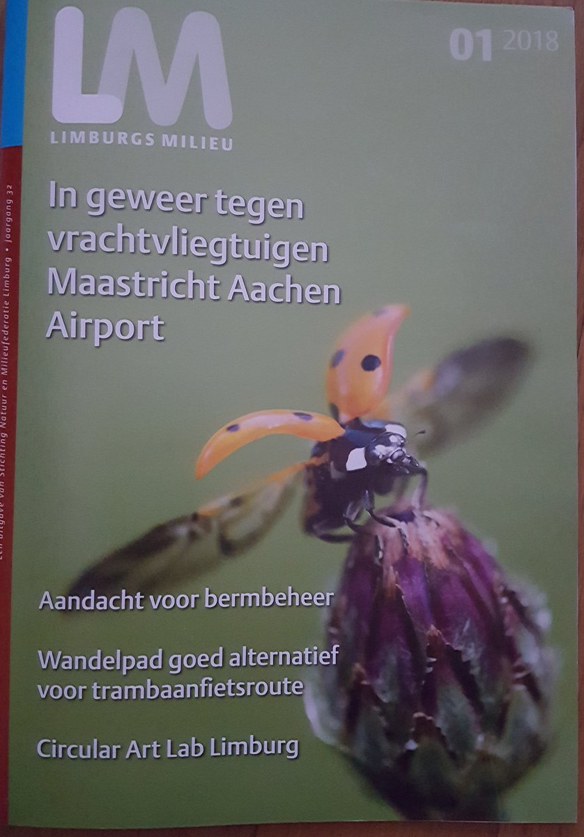 De acherban van <a href="/NMFLimburg/">NMFLimburg</a> kan zich verheugen op het voorjaarsnummer van het kwartaalblad met aandacht voor o.m. toename vrachtvluchten op <a href="/MST_airport/">Maastricht Aachen Airport</a> , varkenshoederij de kuusj.nl , Circulair Art Lab Limburg @vanBommelvanDam , #bermbeheer en #trambaanfietsroute