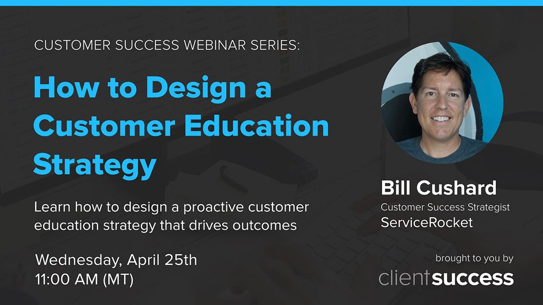 ClientSuccess (@clientsuccess) on Twitter photo Join us for the this month's #CustomerSuccess Webinar with <a href="/ServiceRocket/">ServiceRocket</a> on How to Design a #Customer Education Strategy #SaaS
Register Here: buff.ly/2H8VHQv Join us for the this month's #CustomerSuccess Webinar with <a href="/ServiceRocket/">ServiceRocket</a> on How to Design a #Customer Education Strategy #SaaS
Register Here: buff.ly/2H8VHQv