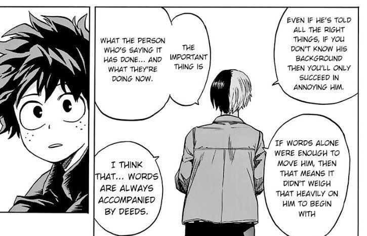 Tira This Makes Me So Emo Because What Did Todoroki See In Deku That Made Its Your Power Isn T It Resonate So Much