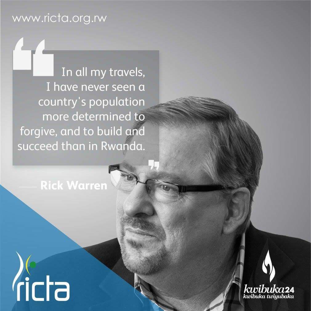 Forgiveness  is the foundation of peace.Rwandans are determined to build a peaceful country.#Kwibuka24