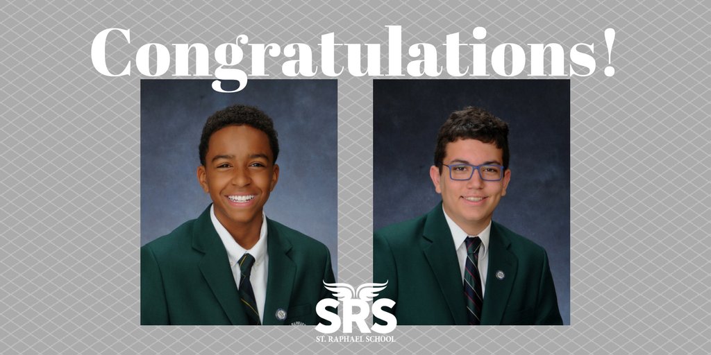 SRSrockville's tweet photo. Super proud of our two winners in this year's Catholic Business Network of MoCo essay contest! Congrats to Max Edmonds (left), heading to @GonzagaGoodNews, and Ben Navabi, heading to @georgetownprep. Grateful to CBN. #GoodWritingMatters #WeAreStRaphael #ADWschools https://t.co/LDNN0NNIFc