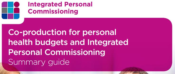 Read how co-production for #NHSPHB and #IPCEngland will help shape the future of #PersonalisedCare ow.ly/ccKM30gNlFg