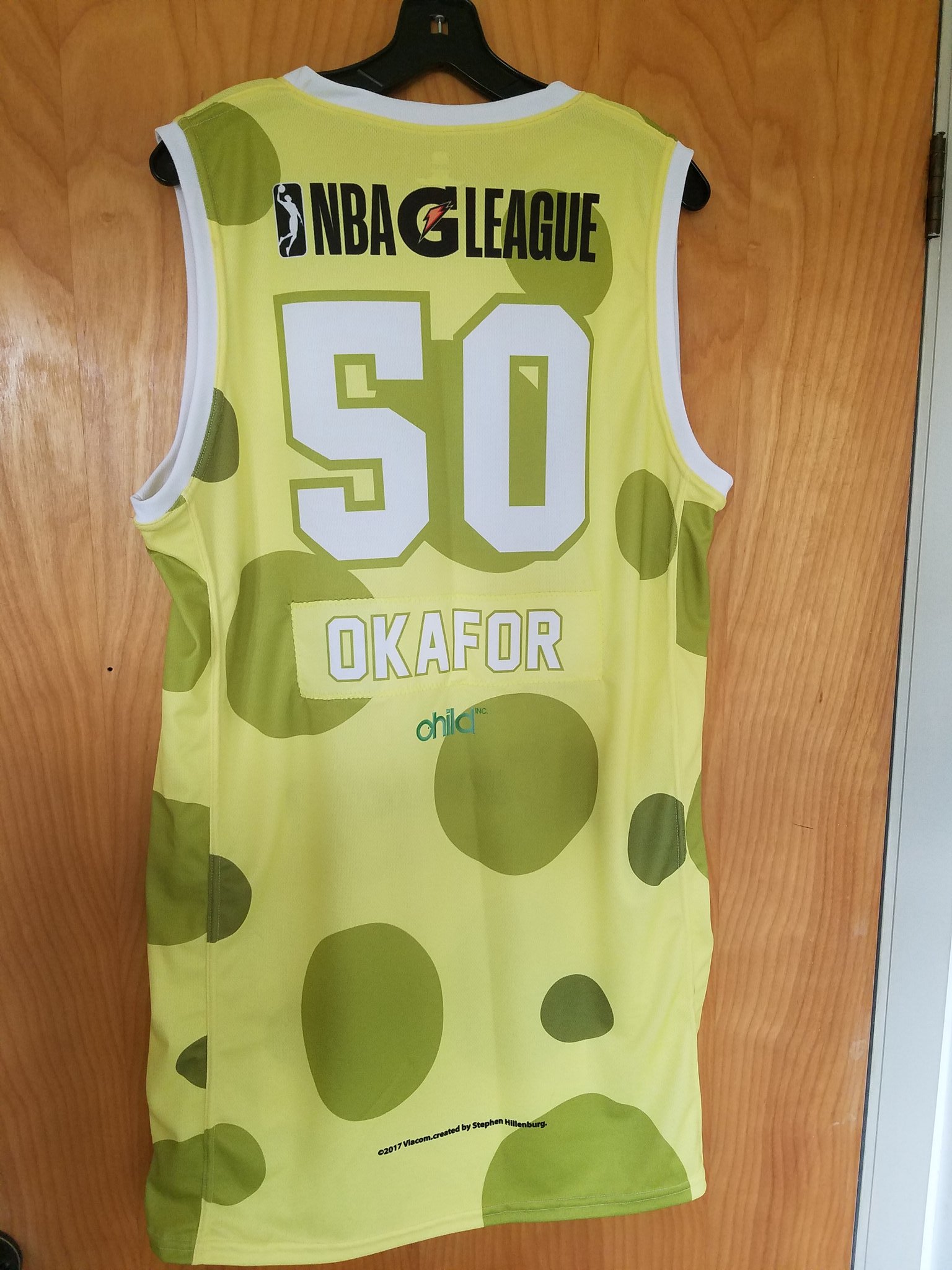 Alex Rikleen on Twitter: Want an Emeka Okafor G-League SpongeBob jersey  for free⁉️ Good news‼️ I'm a #FantasyBasketball writer, and this is a  transparent stunt to gain followers. I will give this