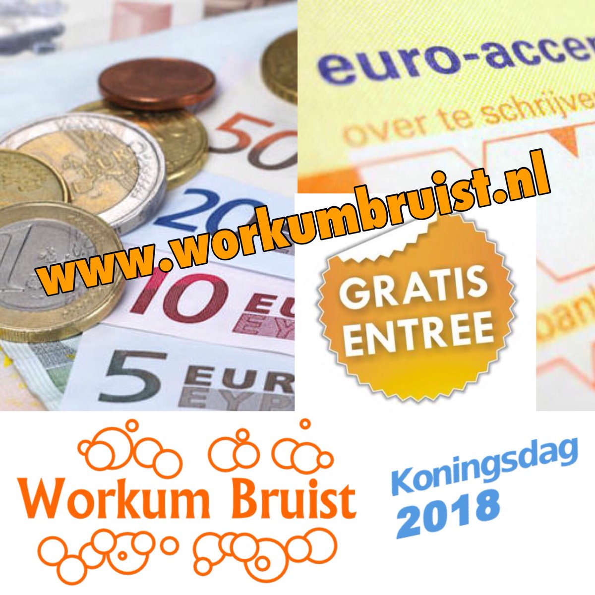 Heeft u WB al financieel gesteund ? 
Maak snel uw gift over op bankrek
 NL21 RABO 0328 8488 83 tnv WorkumBruist
Hierdoor is WorkumBruist 2018 mogelijk en zijn alle activiteiten GRATIS ENTREE 
Meer info  > workumbruist.nl/?categorie=Acc… PLEASE RT