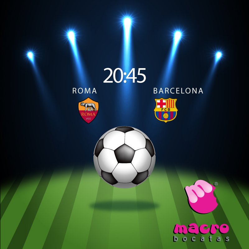 macrobocataspan's tweet photo. 📣📣VAMOS QUE VA A EMPEZAR... 20:45H📣📣
Vive el Roma-Barça con #Macrobocatas tanto en local como a domicilio y márcale un golazo a tu hambre! https://t.co/zS1IF99mvk