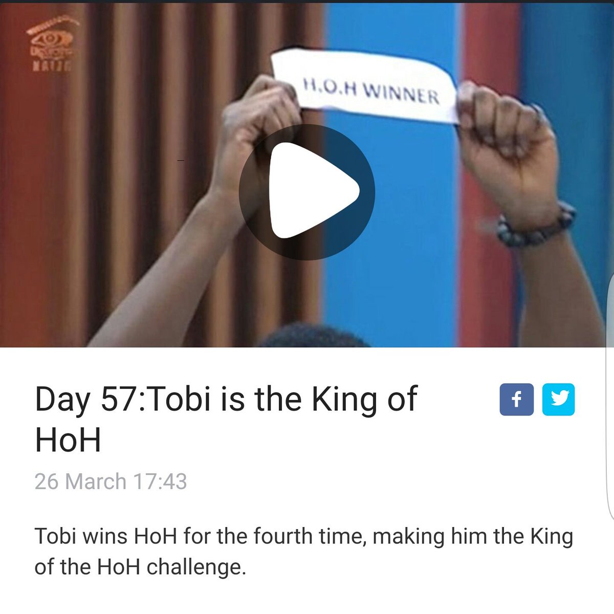 Kuksi_Kuks's tweet photo. #Bbnaija king of HOH, Winner of Double wahala #scattereverything https://t.co/vYagXnbBpH