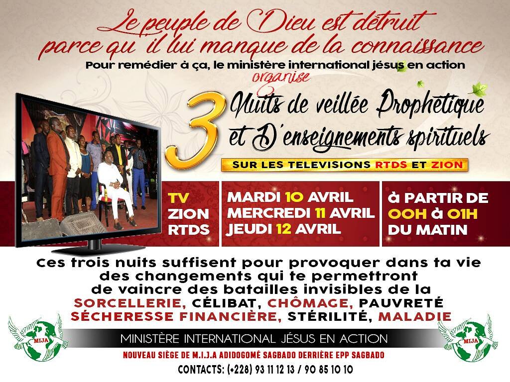 anthoniocephas's tweet photo. Que signifie le chiffre 3 pour toi?
Le Père, le Fils et le Saint Esprit ?
En tout cas, peu importe ta definition; Dieu t'aime.
Sa volonté se fera encore à partir du 10 ou 12 avril.

Trois grandes nuits de veillée prophétique et d'enseignements spirituels ! https://t.co/i3yJ2qHm5r