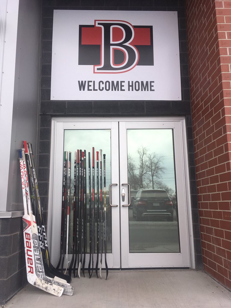 Our thoughts are with the <a href="/HumboldtBroncos/">Humboldt Broncos</a>. The #BellevilleSens left these out if you need them #SticksOutForHumboldt #HumboldtStrong