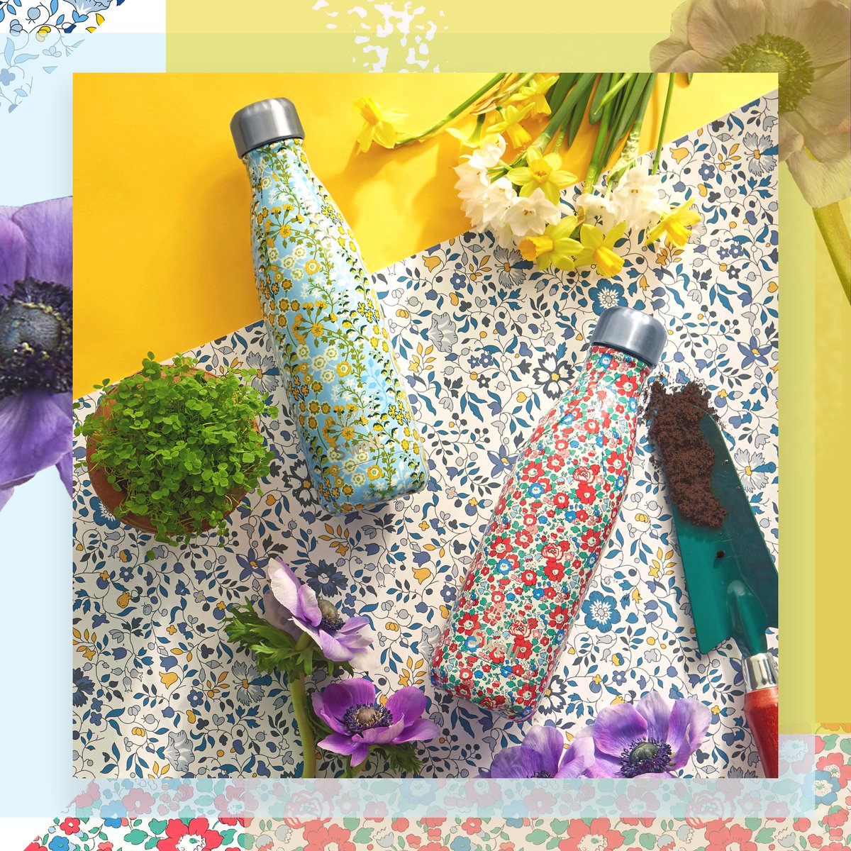 swellbottle's tweet photo. Spring is in full bloom! Learn more about the @libertylondon designs behind our latest #LibertyxSwell collection – https://t.co/c3BfvwnHph. #SwellStyle https://t.co/bEuo8IwkE7