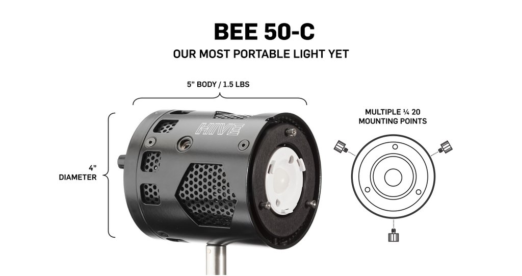HiveLighting's tweet photo. At NAB? Stop by booth C8249 to see our new Bee 50-C.
#Bee50c #builtbright #nab2018 https://t.co/E4Y9ig2n0K