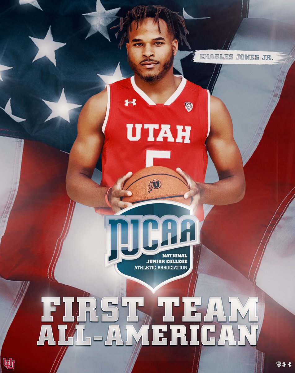 Congrats to Charles Jones Jr. who has been named <a href="/NJCAA/">NJCAA</a> First Team All-American.🙌🏼🔴🏀 #GoUtes