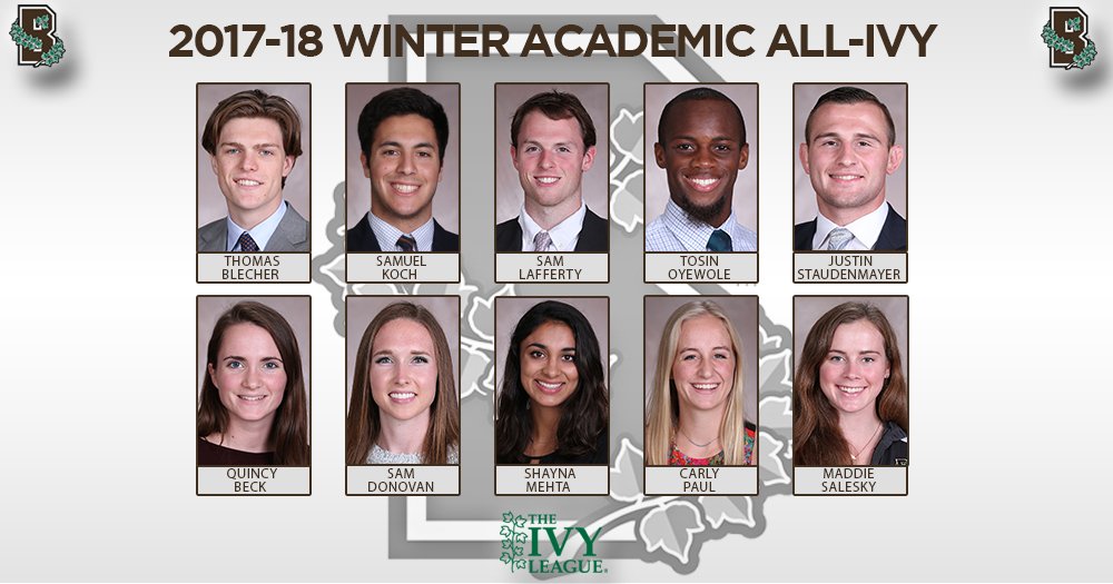 BrownU_Bears's tweet photo. Congrats to our 10 Winter Academic All-Ivy recipients! #GoBruno
📚🐻💻
https://t.co/g8vYqtGdCs https://t.co/D319SKAZLH