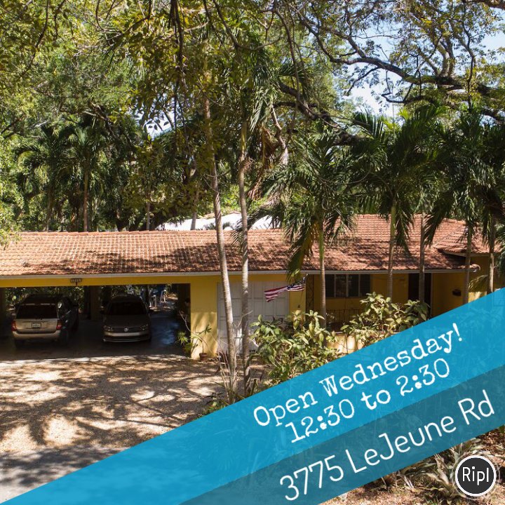 lynley3's tweet photo. Come see my new listing this Wednesday from 12:30-2:30!
.
3775 LeJeune Rd
$885,000
.
#coconutgrove #justlisted #brokersopen #landvalue #coconutgroverealtor #miami #ilovemiami #ilovemyjob #iloveewm #ibasicallyloveeverything
 #medium via https://t.co/4C2dKlrupz https://t.co/bQeNOfPxCQ