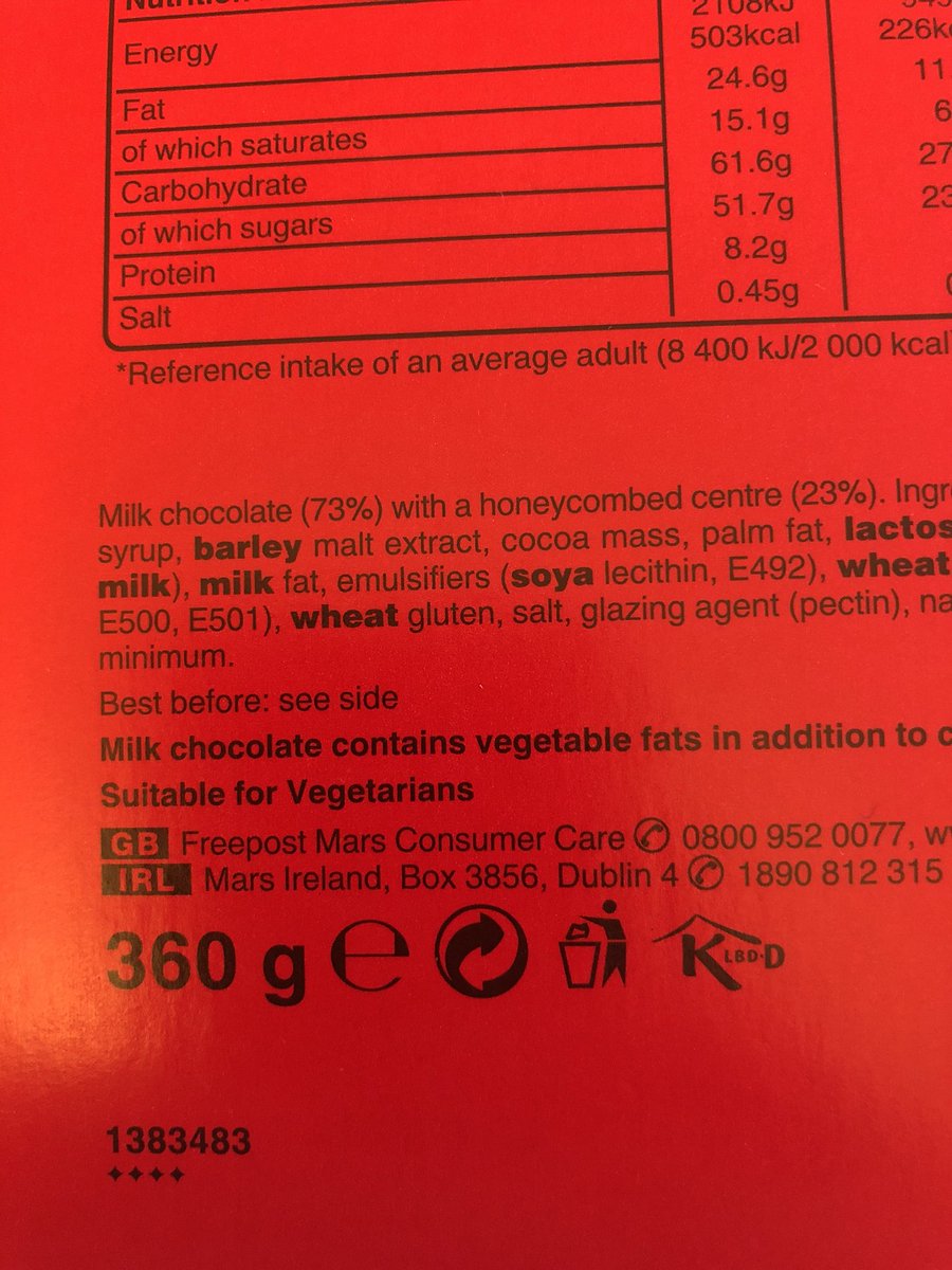 Amy_G777's tweet photo. @MaltesersUK Ref:42270340 - see pics for bar code, etc. Would expect to have some gesture of goodwill like more of your yummy maltesers?! 😋 https://t.co/c1iIzzZrnO