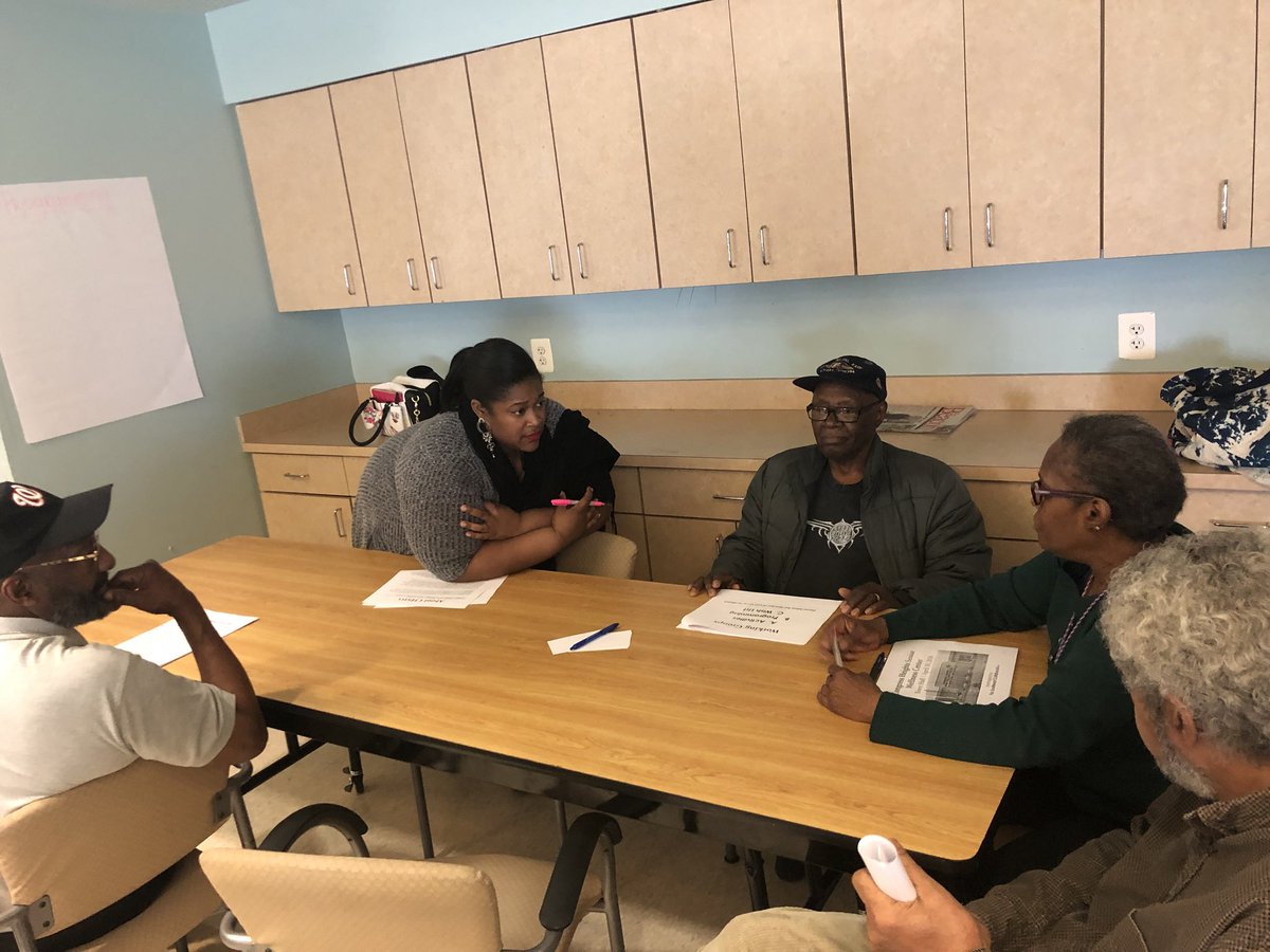FarSECollab's tweet photo. Breakout planning session during the Congress Heights Senior Wellness Center Town Hall Meeting - Working Groups: Activities, Programming and Wish List #CHSWC #Ward8 #CongressHeights https://t.co/c6VznxfeaZ