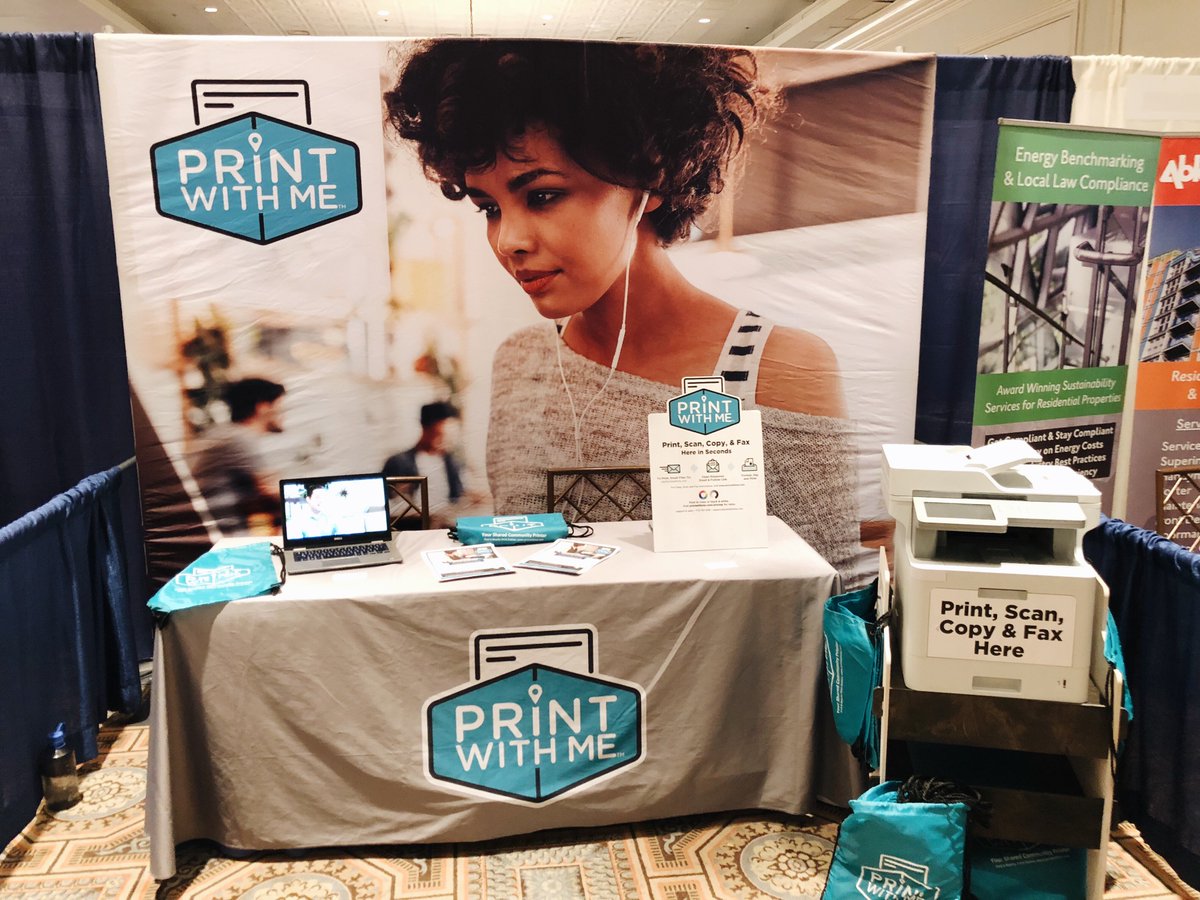 withmeamenities's tweet photo. A fun day for the PrintWithMe team at the @CAAPTS annual Trade Show and Education Conference supporting the continued growth of our residential rental community printing business. #TSEC2018 #caapts https://t.co/Ayx0oEsRYu