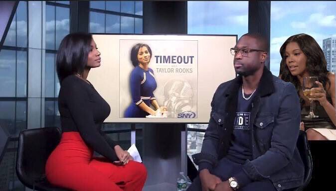 JROD813's tweet photo. Naw Gabrielle Union ain’t slick dawg lmao. Wade told her he had an interview with Taylor Rooks and she was like “‘naw WE got an interview with Taylor Rooks” Look at dawg, he hot 😭💀😂😭💀😂💀 https://t.co/0dXPRvaj3z