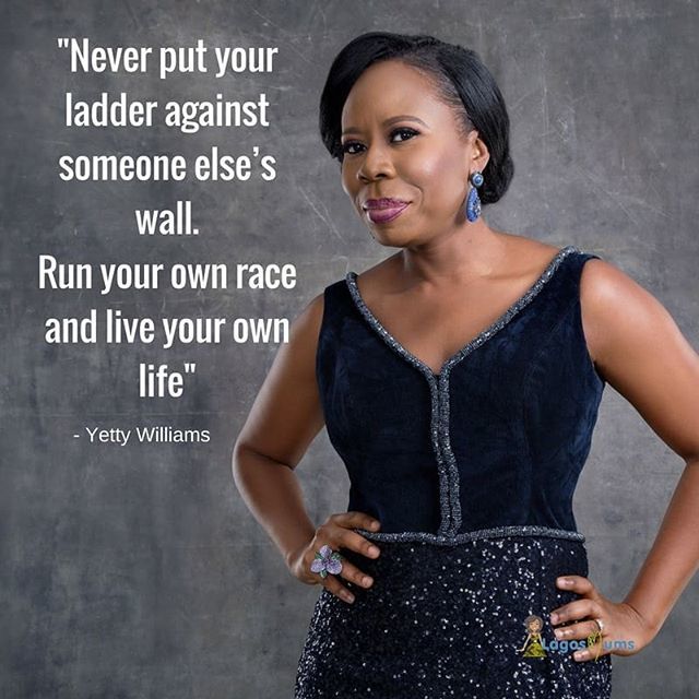 LagosMums's tweet photo. Some life lessons 🙏🏽👌 "Never put your ladder against someone else's wall. Run your own race and live your own life" - #YettyWilliams

Life is a journey with its own unique twists and turns. 
Be AUTHENTIC
Be REAL
BE YOU
Don't compare yourself to anyon… https://t.co/mbbq9sNLqA https://t.co/YdgYglKVED