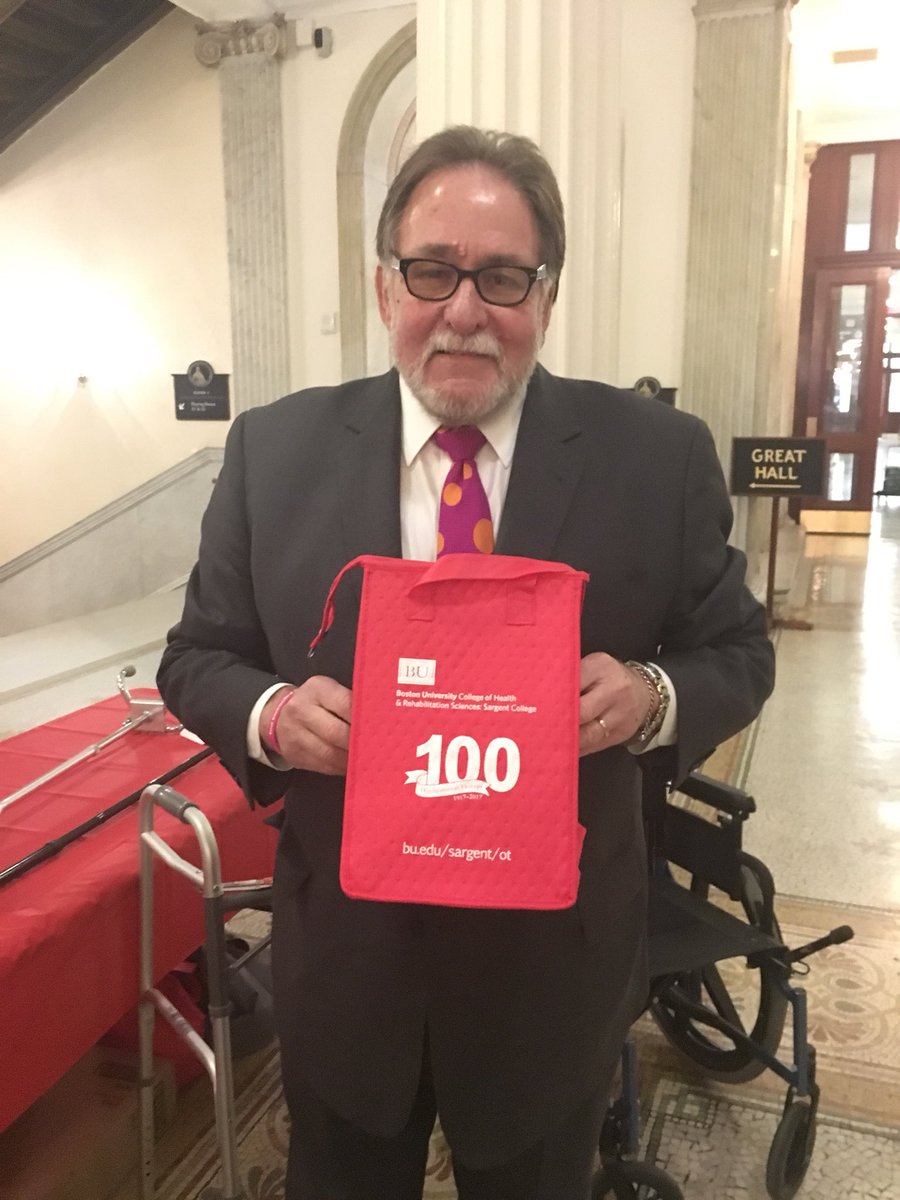 KarenJacobsOT's tweet photo. OT Day at the MA State House by Boston University OT student describing OT’s distinct value! Our thanks to State Rep Louis Kafka #otmonth #buOTD https://t.co/4ao1B4U9PA
