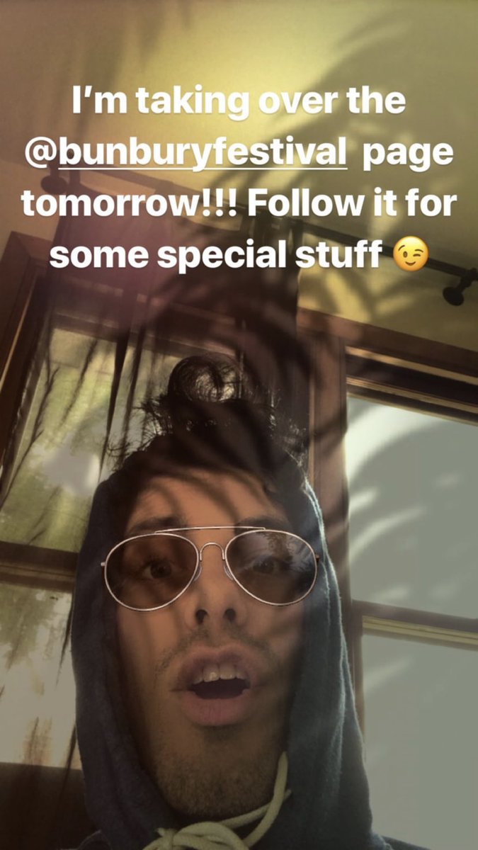 vesperteeninfo's tweet photo. Colin will be taking over Bunbury’s Instagram page tomorrow! Follow bunburyfestival on Instagram to kick off the 50 day countdown to the festival. https://t.co/7JDV86Aw5n