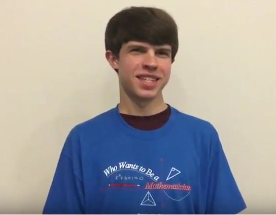 amermathsoc's tweet photo. "I like math because I like thinking creatively," says Kyle Gatesman after winning Who Wants to Be a Mathematician at the @USAScienceFest #tjhsst #AMSMathGame https://t.co/1Kk5zselI8 https://t.co/DTcOMNRjR3
