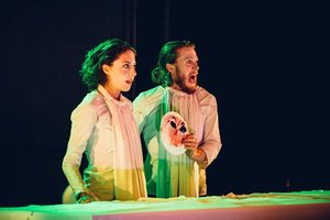 pitheatre's tweet photo. "Frenetic and fun and ingenious." @thecbc gave #MacbethMuet five stars! Don't miss it at @UITATheatre's #rEvolverFest this May
https://t.co/hqIKwh2iZH https://t.co/GAbjz5QwFi