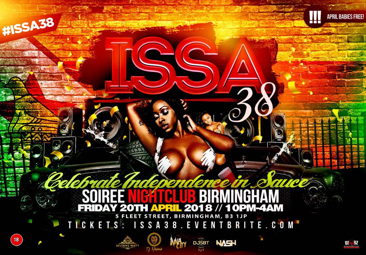 official_djsbt's tweet photo. #Issa38 ? #IssaGrill ? #innacityparty ?
#IssaWeekender baby ๐๐พ๐ #innacityperty tickets ยฃ5 all night https://t.co/f85SJG68Y8