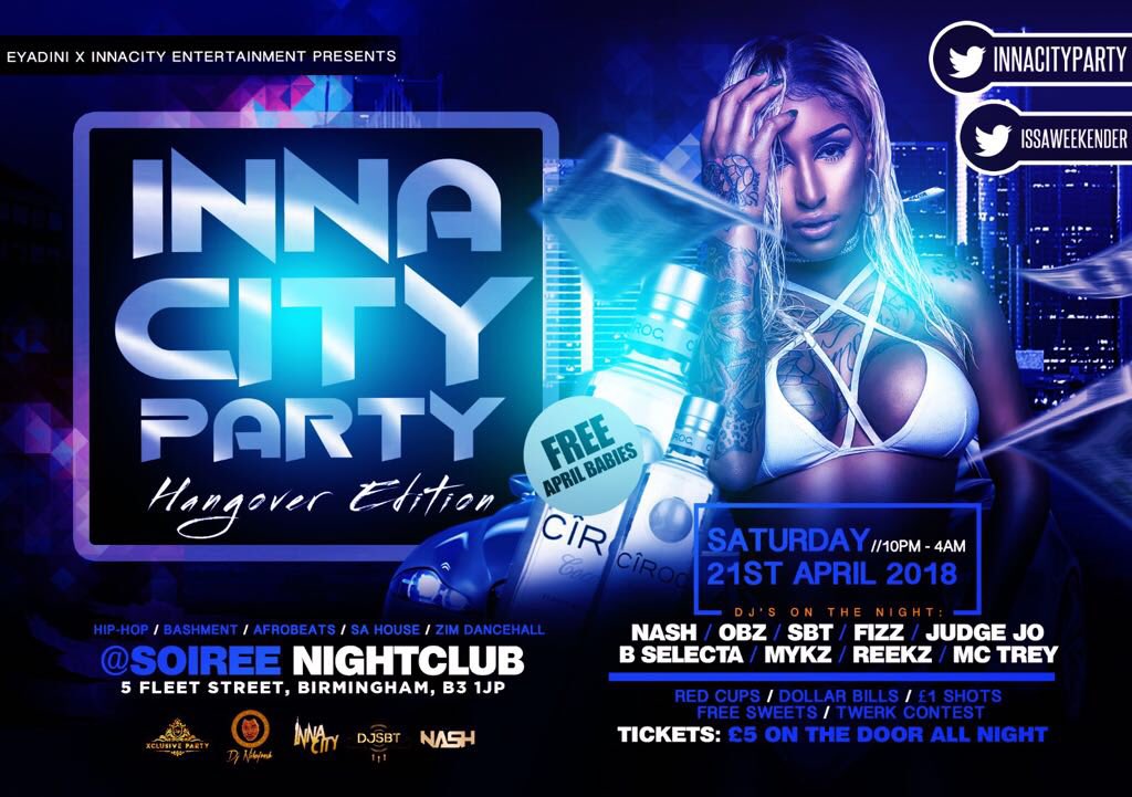 official_djsbt's tweet photo. #Issa38 ? #IssaGrill ? #innacityparty ?
#IssaWeekender baby ๐๐พ๐ #innacityperty tickets ยฃ5 all night https://t.co/f85SJG68Y8
