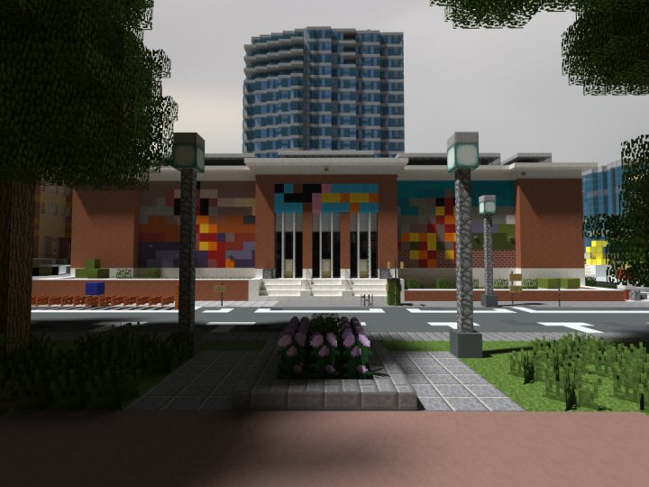 PDXArtMuseum's tweet photo. Calling all Minecraft fans, the Museum now has a virtual replica!  PortlandMC Minecraft Project https://t.co/p8tD7Aanqh https://t.co/ljyZhtCbL7