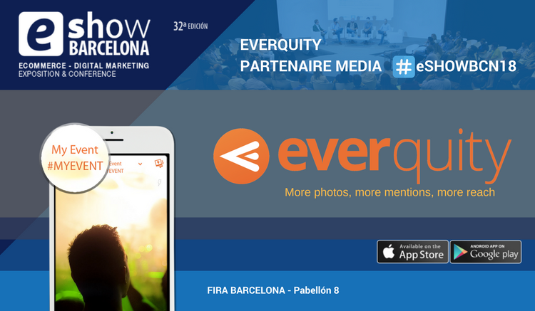 everquity's tweet photo. #Everquity is proud to be official #Media partner of #eShowBCN18 
We will provide our #livetweet app to 50 #digitalmamis and announce the beginning of each #conference and #keynote on @eshowesp https://t.co/iscnODEuCl