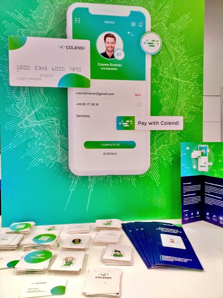 ColendiApp's tweet image. Haven't you seen our #Colendi stickers? Come &amp;amp; Get it! (Kiosk 28) #LendItFintech #blockchain #community