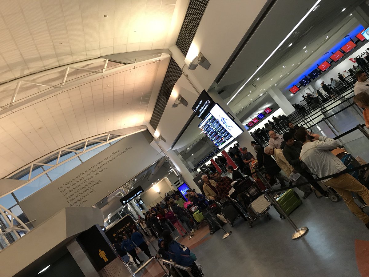MBeaugendre's tweet photo. flight MHNYHN canceled ! wait 4 more2h.
FB pm but no reply...
Only 2 employees at the claim office and so many people like you can see ...
Employees give us phone number but it isn’t walking...
this is not the service we expect from @Qantas #qantas #nohelp #noservice https://t.co/VRIOCQefCn