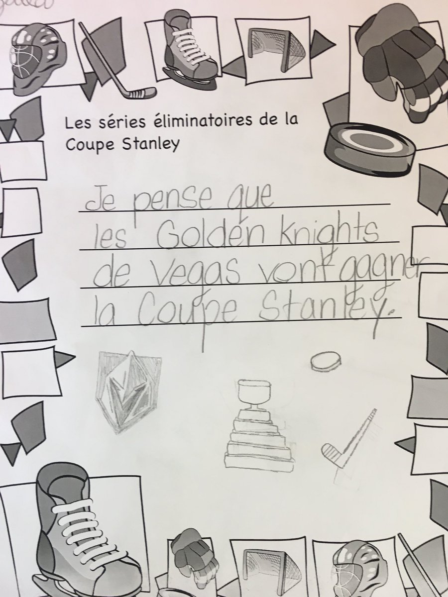 Grade 1 &amp; 2s making Stanley Cup predictions