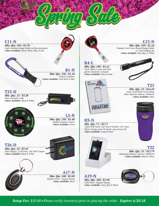 NextPromotions's tweet image. More items added to our Spring Sale! Let us know how we can help you. #promotionalproducts #promoproducts