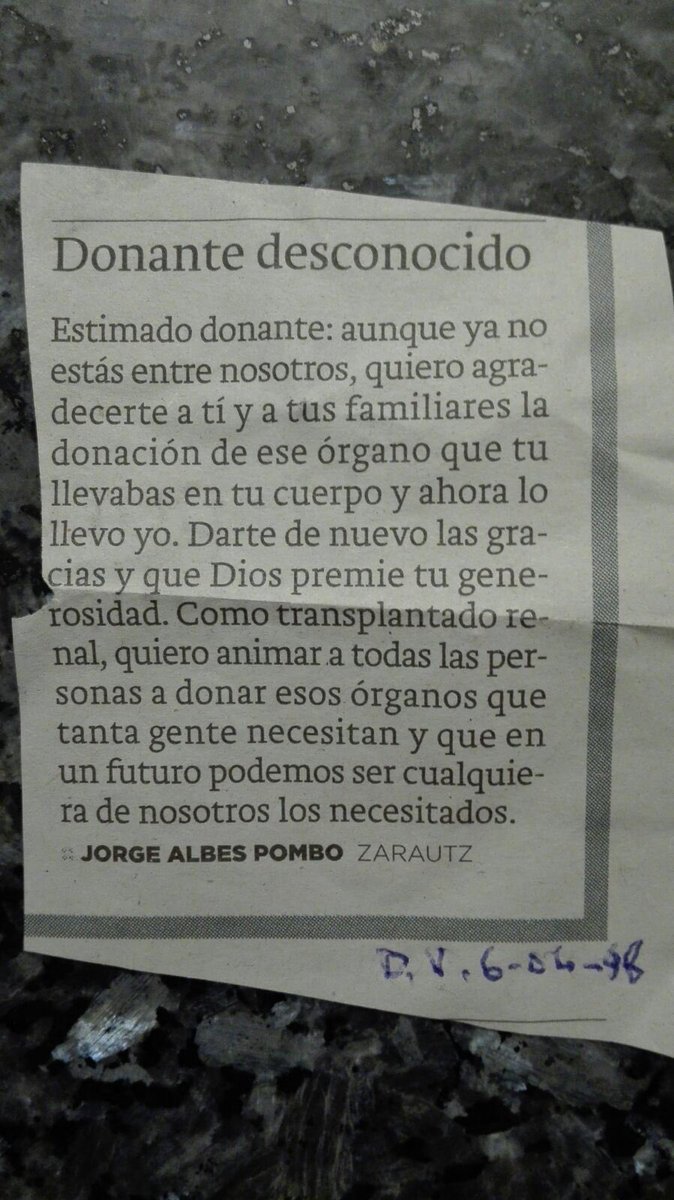 Gracias, estimado donante!
Eskerrik asko, emaile maite hori!
<a href="/diariovasco/">El Diario Vasco</a> #emailemaitea