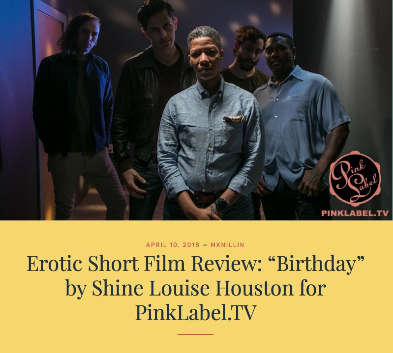 "Absolutely mesmerizing." 

Reviews are coming in for BIRTHDAY by <a href="/ShineLouise/">Shine Louise Houston</a> - thank you @MxNillin for a glowing review! #queerporn #eroticfilm #indieporn 

mxnillin.com/birthday-revie…