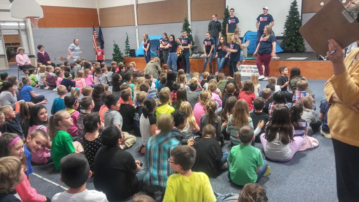 Layton_Fire's tweet photo. What a fun time educating students with high school students from #northridgeknights and #smokeybear High School REAL team just have us a care package of smores. Appreciate all their efforts in teaching fire safety in the woods! #laytonfd https://t.co/hivjCSSRLl