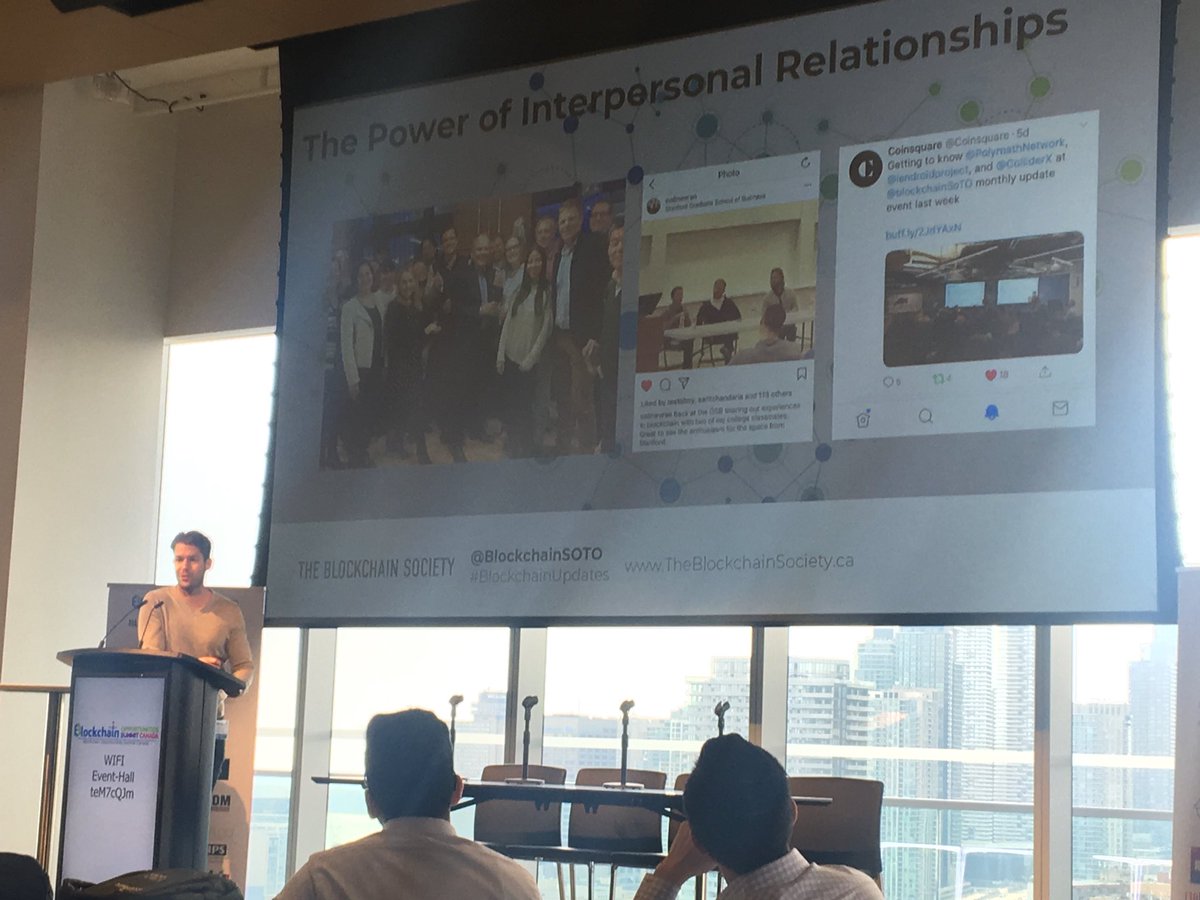 SpicyCurlyFries's tweet photo. Bill Hennessey of @blockchainSoTO speaking next at the Blockchain Opportunities Summit Canada. #BlockchainTO https://t.co/fgnlROIZBC