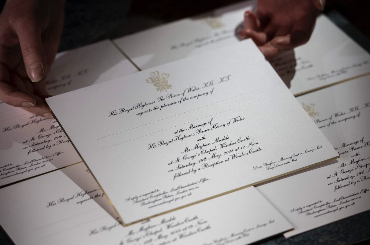 The Royal Wedding Invitation, revealed today!!!
