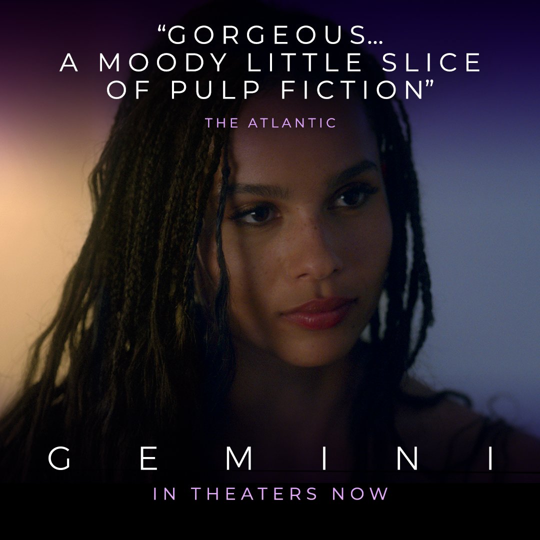 #GeminiMovie is the "thrilling, female-led murder mystery you've been waiting for."
In select cities now.
Get tix: bit.ly/GeminiTickets